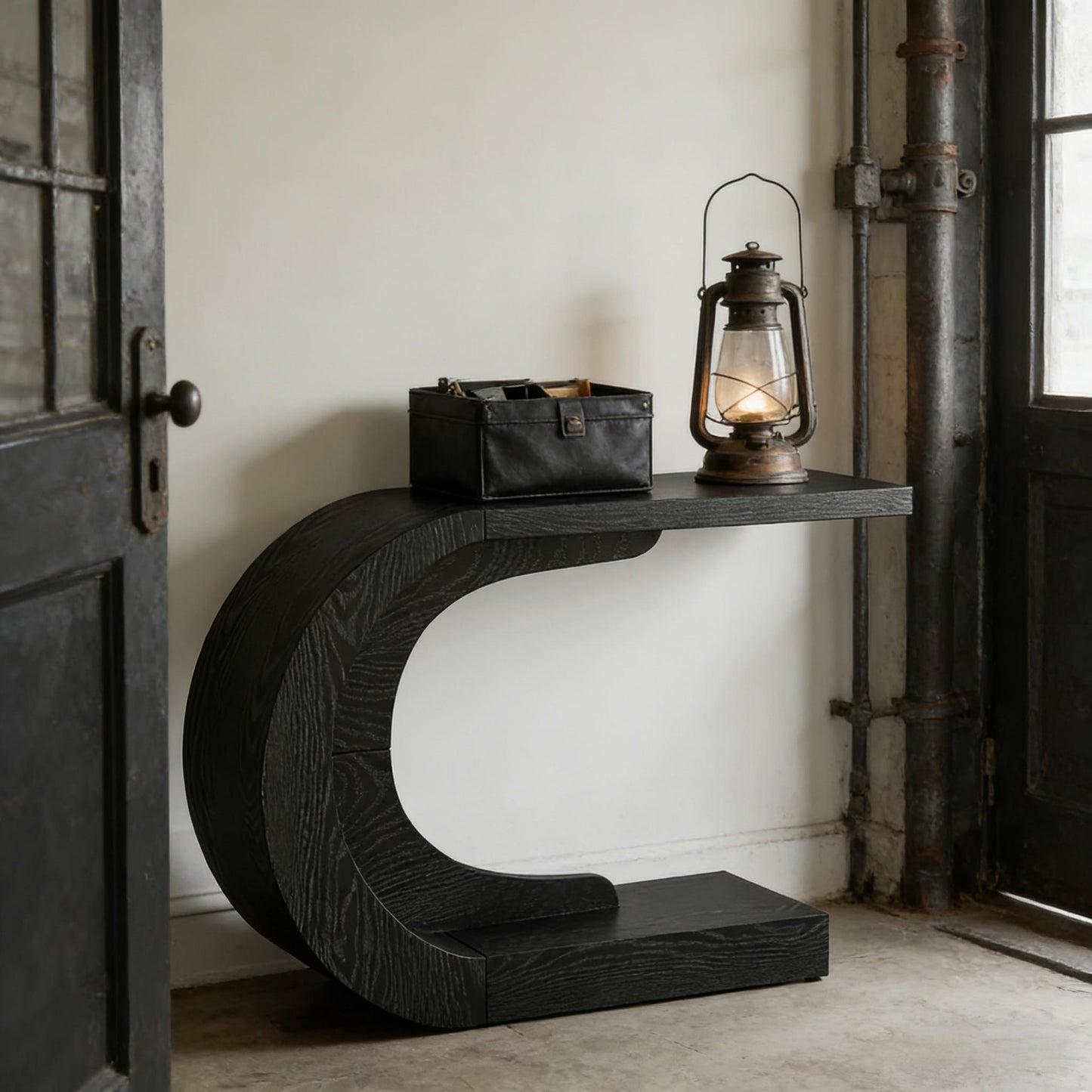 Stylish Hallway Table,Console Table,C-Shaped Accent Table