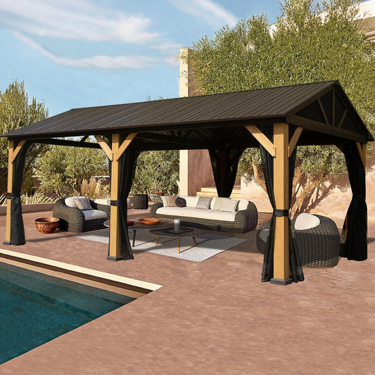 Cedar Wood Gazebo 12  X20