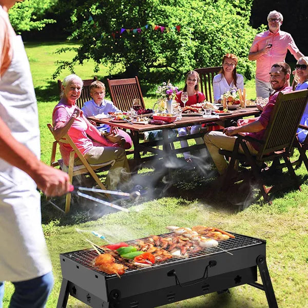 Portable BBQ Barbecue Grill Foldable Charcoal Grill Camping Garden Outdoor Travel