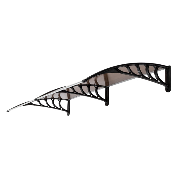 80*38in Household Application Door & Window Rain Cover Eaves Brown Board & Black Holder (SAME AS 82632470)
