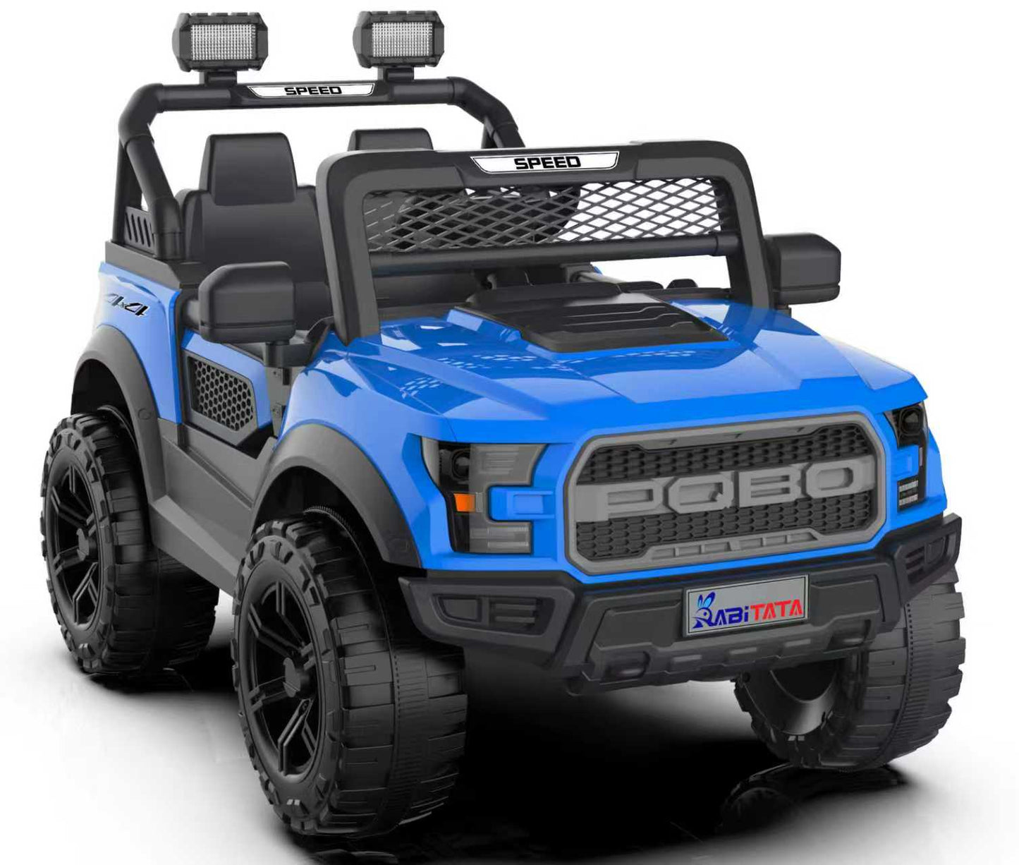 Kids Electric Ride On Car, 12V 2 Motors Off Road Toy Car With 2.4G Remote Control, LED Lights, Music Player, Swing Function, 4 Wheel Shock Absorption For 3-8 Year Old Boys Girls