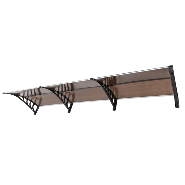 HT-300 X 100 Household Application Door & Window Rain Cover Eaves Brown Board & Black Holder