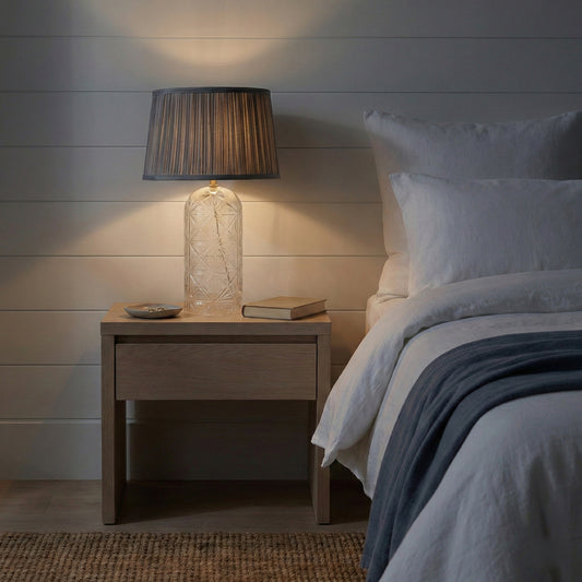 High Quality Hotel European Modern Bed Side Nightstand Decorative Led Table Desk Lamp Luxora Table Lamp Gold - Clear And Grey  110-120V