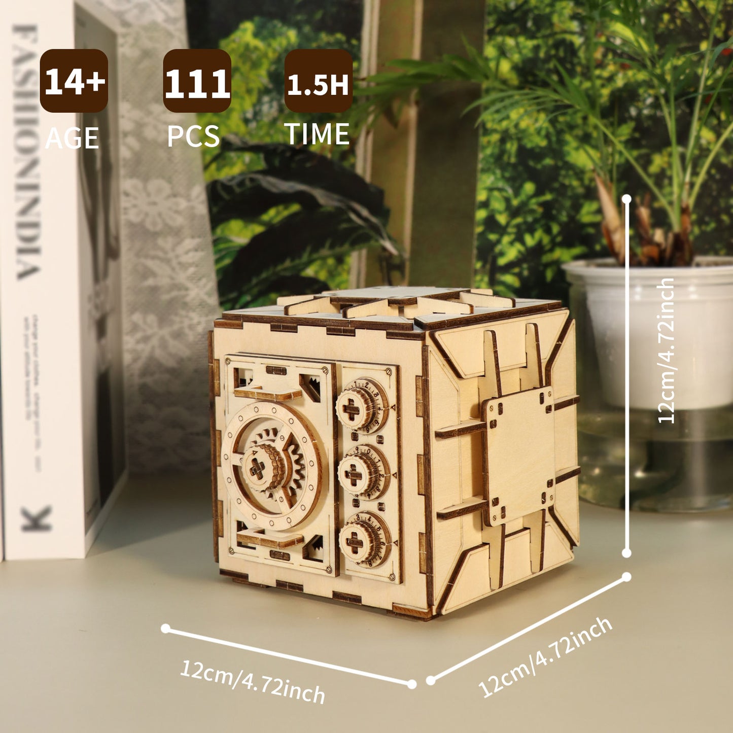 Sales Are Prohibited On The TEMU And SHEIN - 3D Wooden Puzzle DIY Locker Puzzle Box With Combination Model Kit For Adults To Build  Mechanical Store Your Precious Item