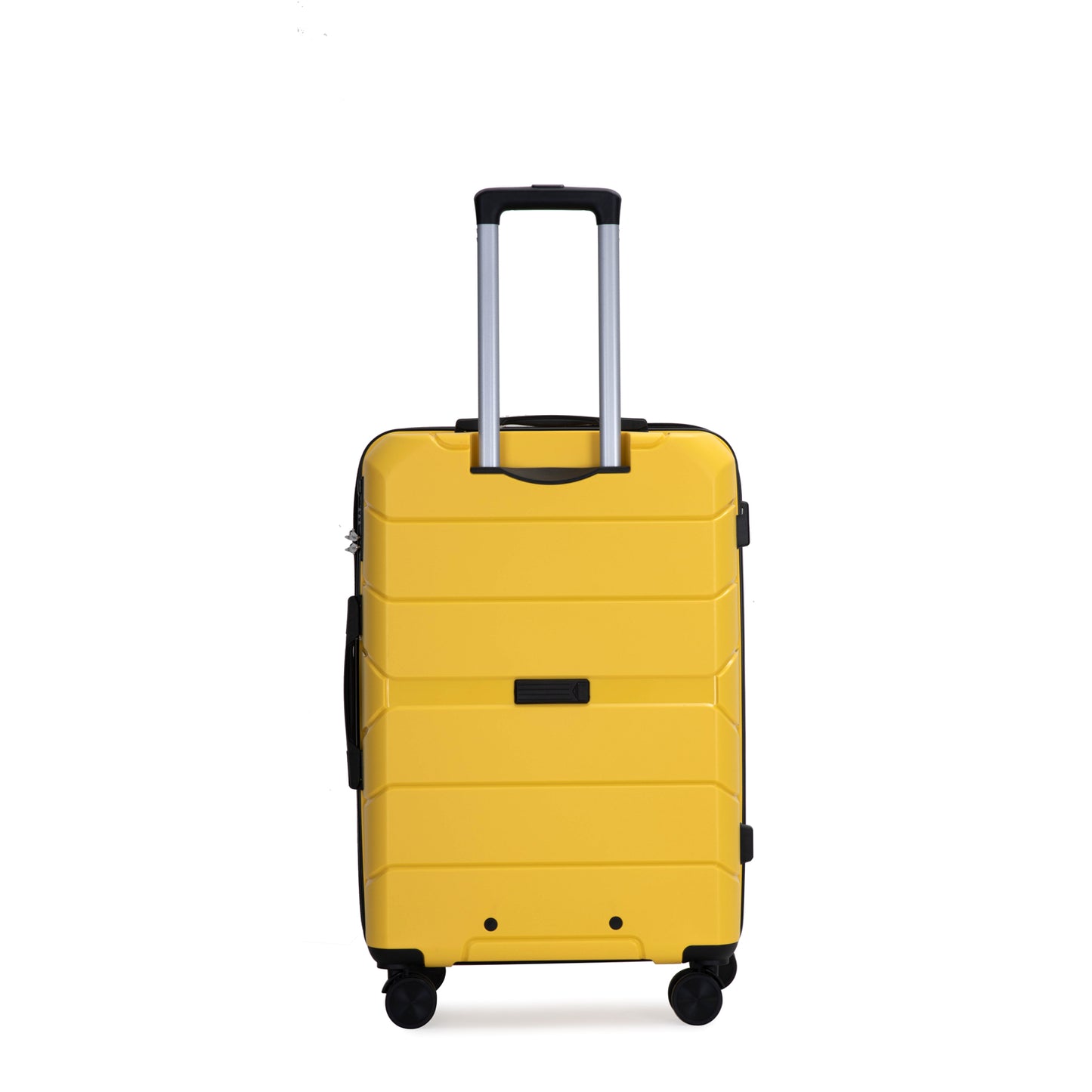 Hardshell Suitcase Spinner Wheels PP Luggage Sets Lightweight Durable Suitcase With TSA Lock,3-Piece Set   20 24 28   ,Yellow