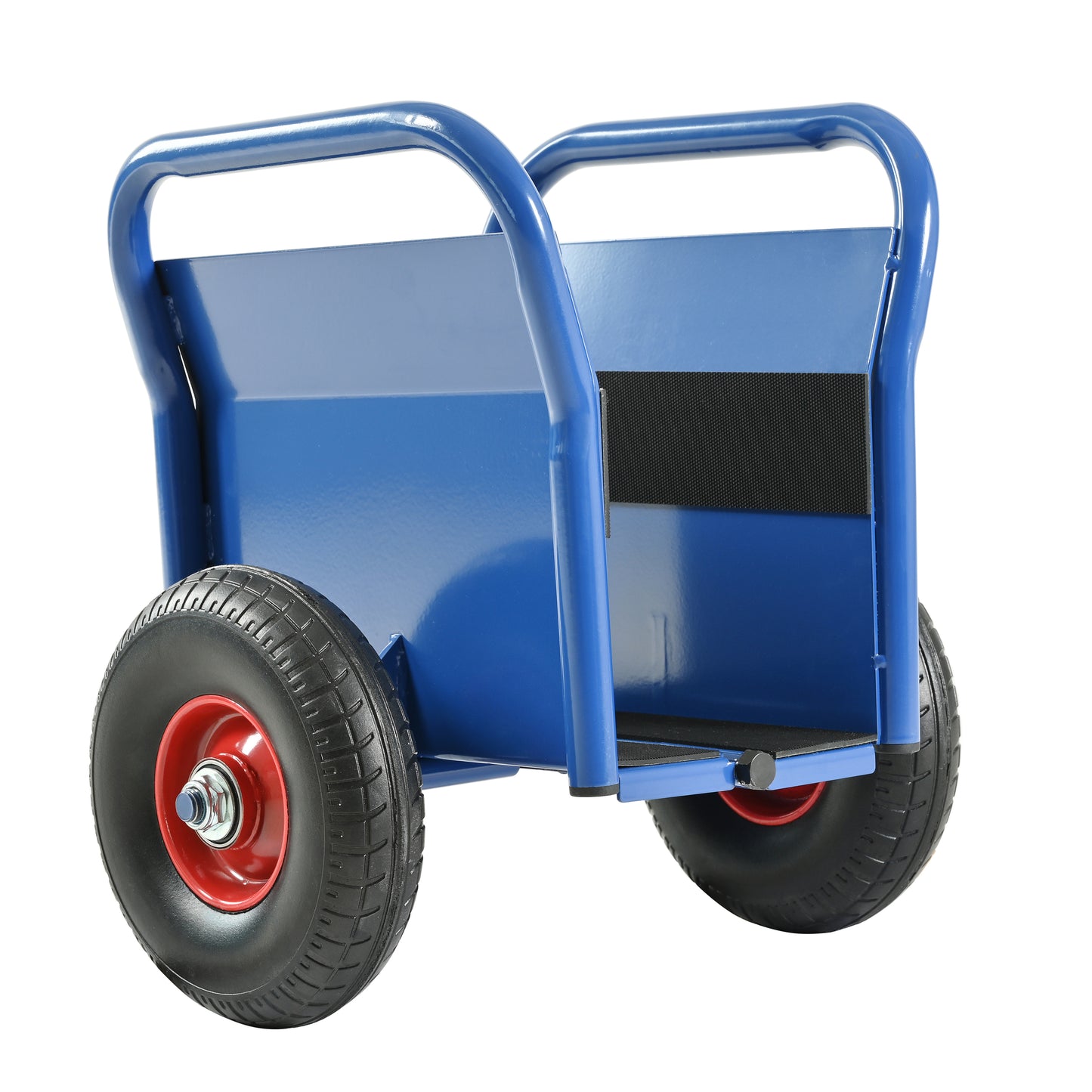 Super Weight  Heavy Duty Panel Dolly, Slab Dolly, Two Nice Handles, 10 Solid Rubber Tires All-Terrain Movement For Heavy Drywall Sheet & Door Material Blue