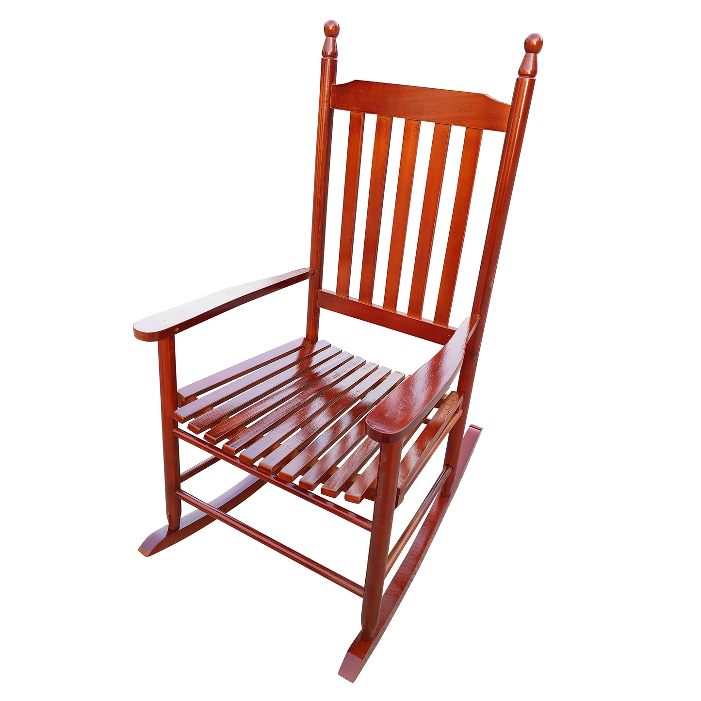 Wooden Porch Rocker Chair  Brown