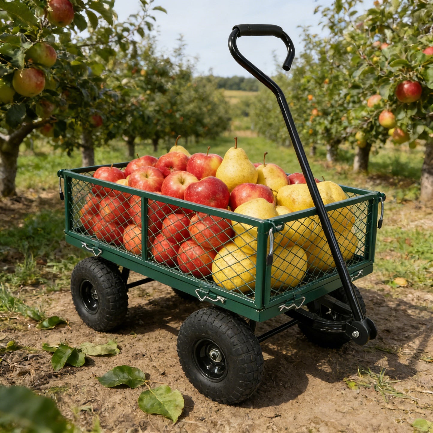 Wagon Cart Garden Cart Trucks Make It Easier To Transport Firewood  Green