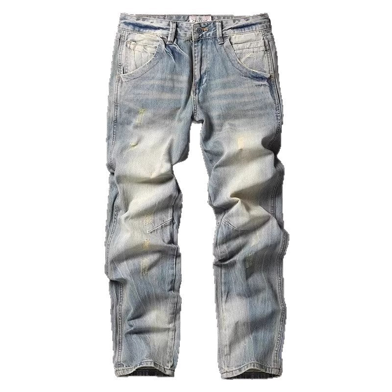 B2 - Non-elastic Small Straight-leg Pants
