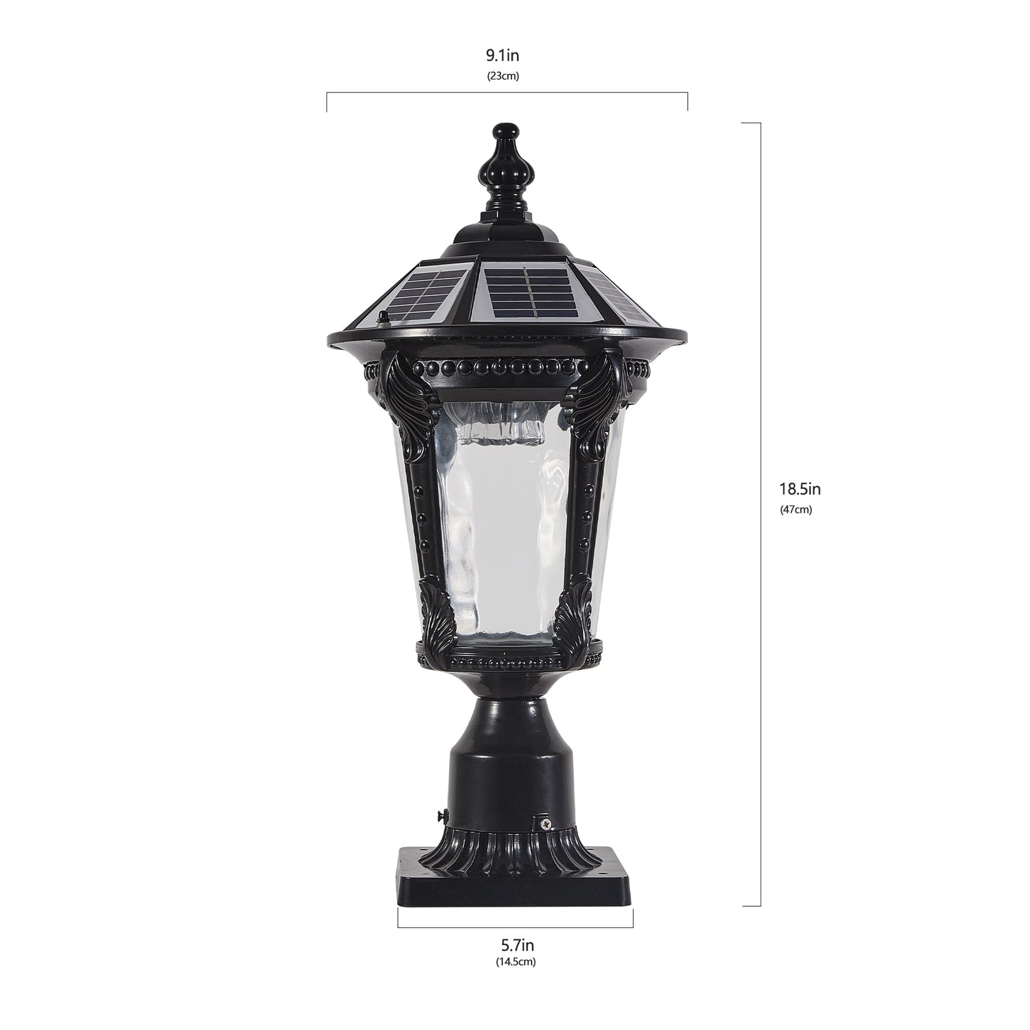 Retro Solar Lights With Dimmable LED 1 Pack