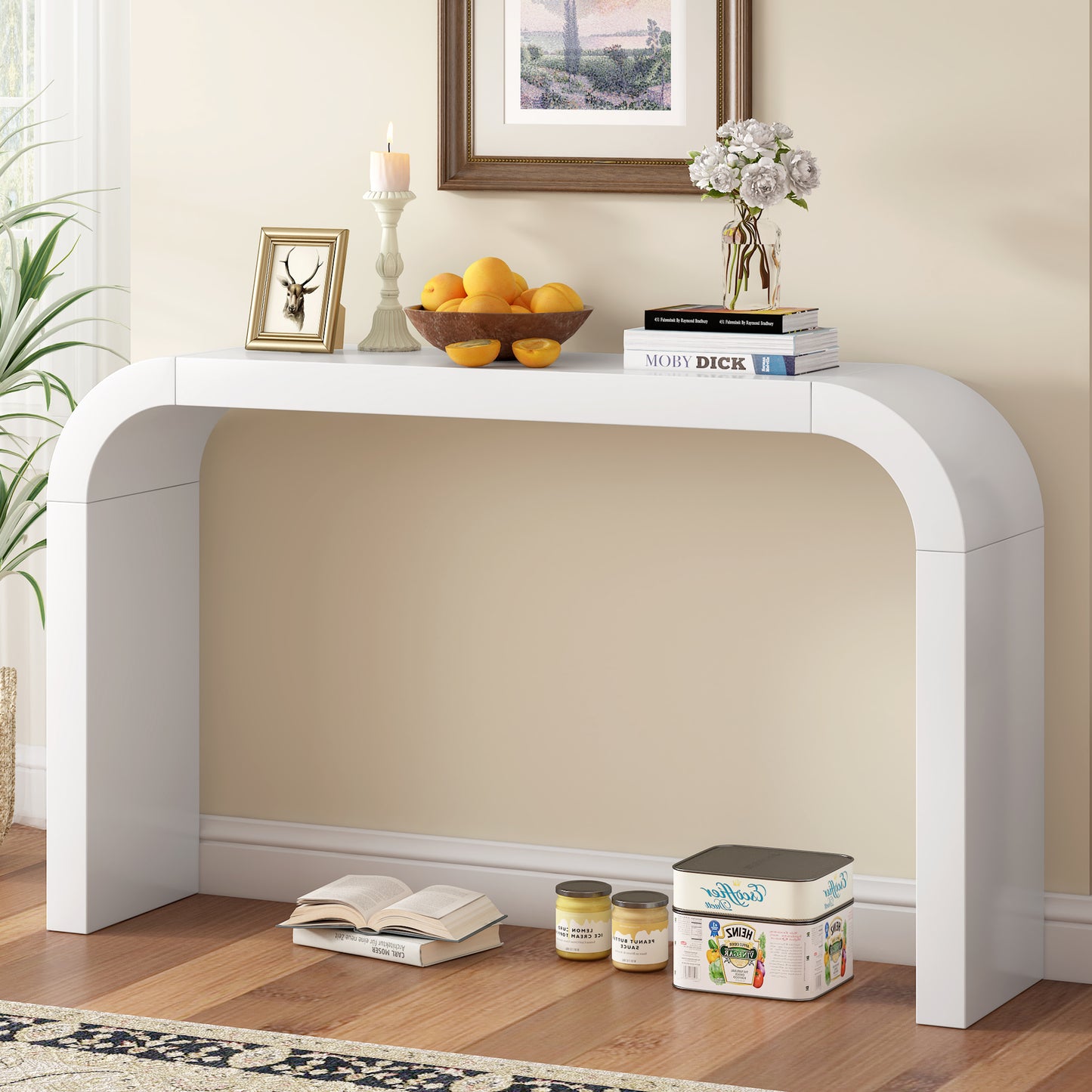Modern Minimalist Console Table, Elegant And Versatile Design, Perfect For Living Room, Hallway, And Bedroom, Sturdy And Stable Frame