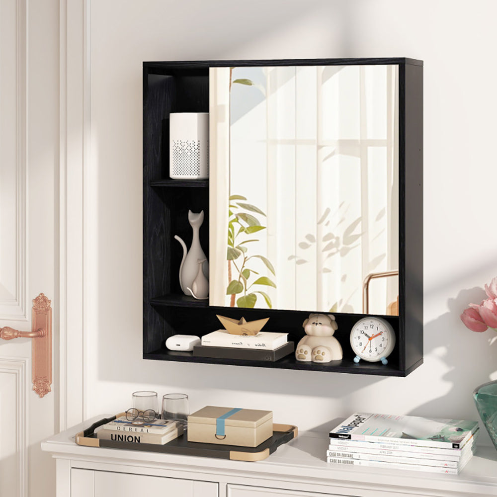 Wall Mounted  Bathroom Cabinet With Mirror Single Door  For The Bathroom, Living Room Or Entryway