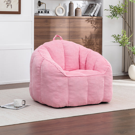 Giant Bean Bag Chair Sofa For  Teens, Comfy Corduroy Large Bean Bag Chairs With Armrests For Bedroom Living Room, BeanBag Lazy Sofa Couch Chairs With Filler Included