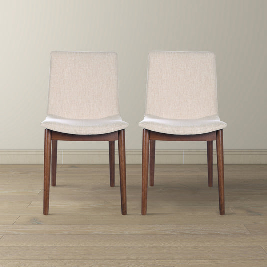 Ravel Beige Fabric Dining Chair Set Of 2