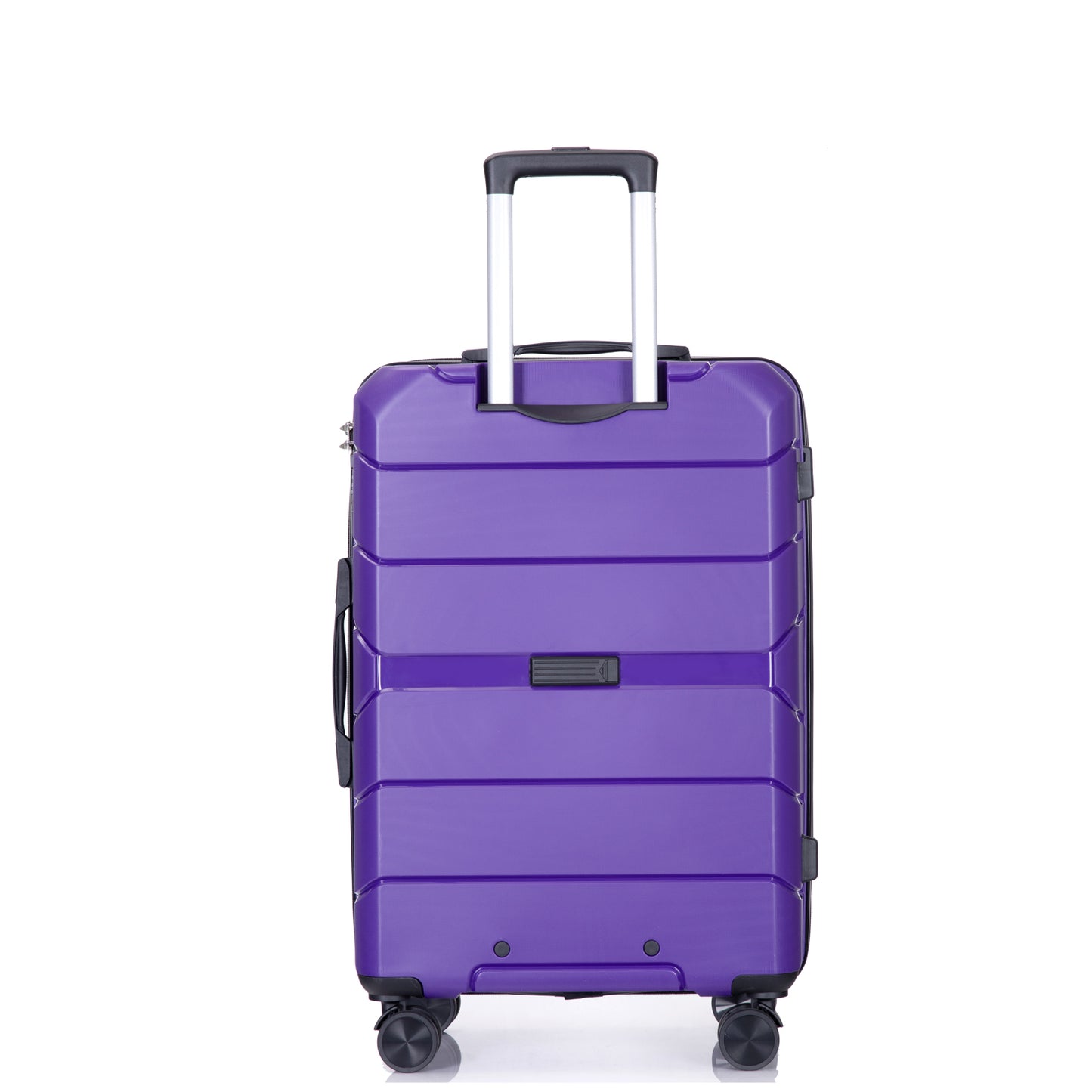 Hardshell Suitcase Spinner Wheels PP Luggage Sets Lightweight Durable Suitcase With TSA Lock,3-Piece Set   20  24  28   ,Purple