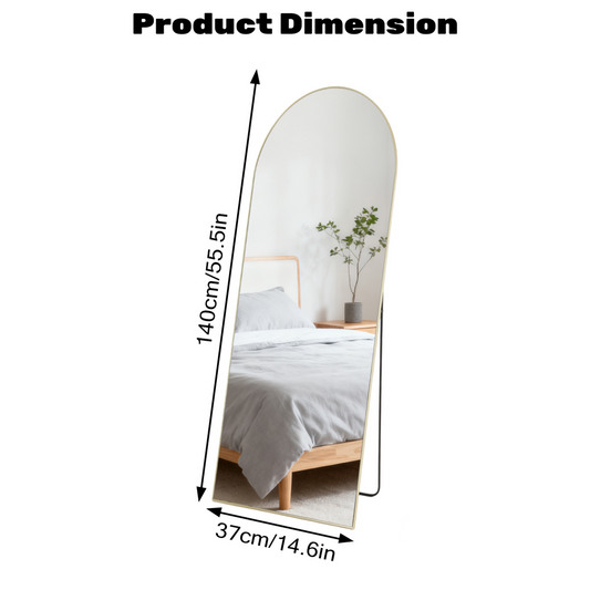 56x15 Rectangle Full Length Mirror, Full Body Standing Mirror Floor Mirrors