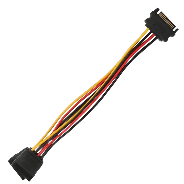 15 Pin Y Splitter Cable Adapter Male To Female Converter Cord For Hard Drive