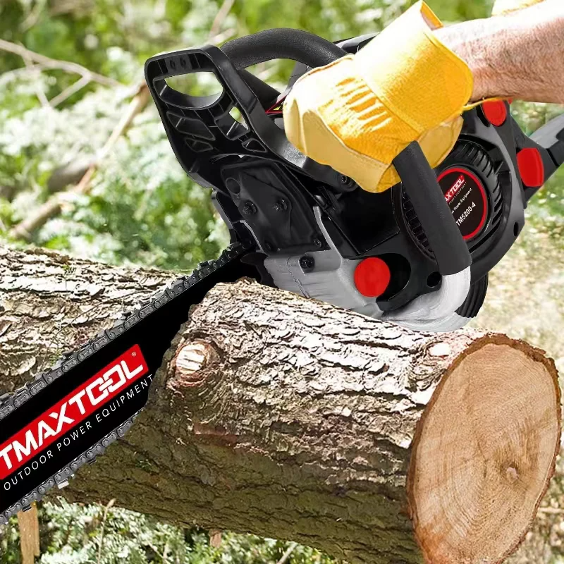 TMAXTOOL 62cc Powerful 20 Inch  16 Inch Gas Chainsaw With 2 Stroke Perfect For Pruning, Limbing, And Sawmill Operations-black