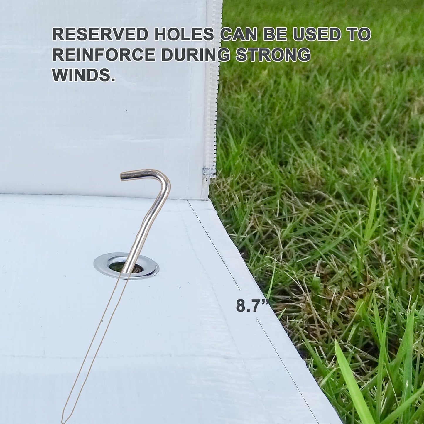 Gazebo Cover For 8 X 8 Metal Patio Gazebo, White