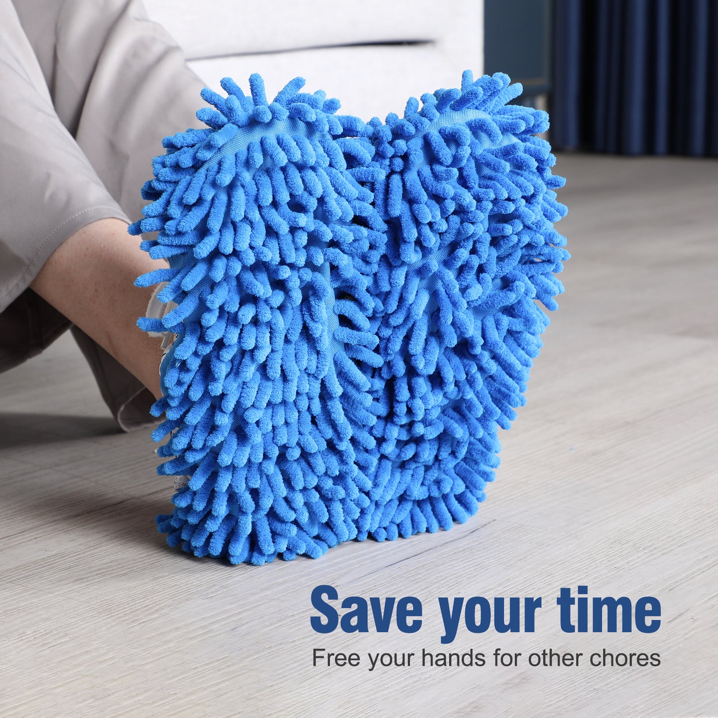 Microfiber Mop Slippers,mop Slippers For Floor Cleaning,Machine Washable And Reusable,3pieces,Suitable For Kitchen, Living Room And Other Occasions