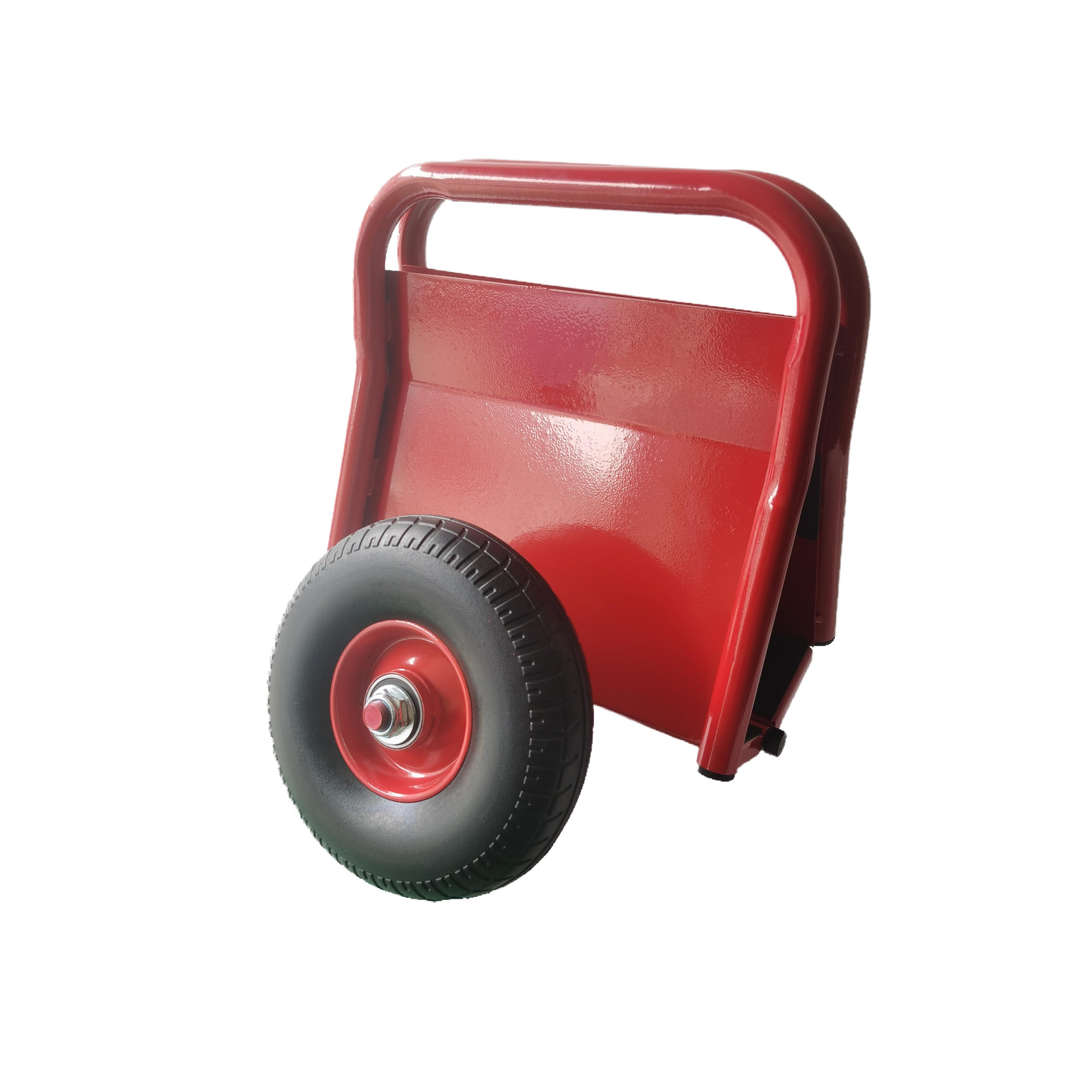 Super Weight 1 Heavy Duty Panel Dolly, Slab Dolly, Two Nice Handles, 10 Solid Rubber Tires, All-Terrain Movement For Heavy Drywall Sheet & Door Material Red