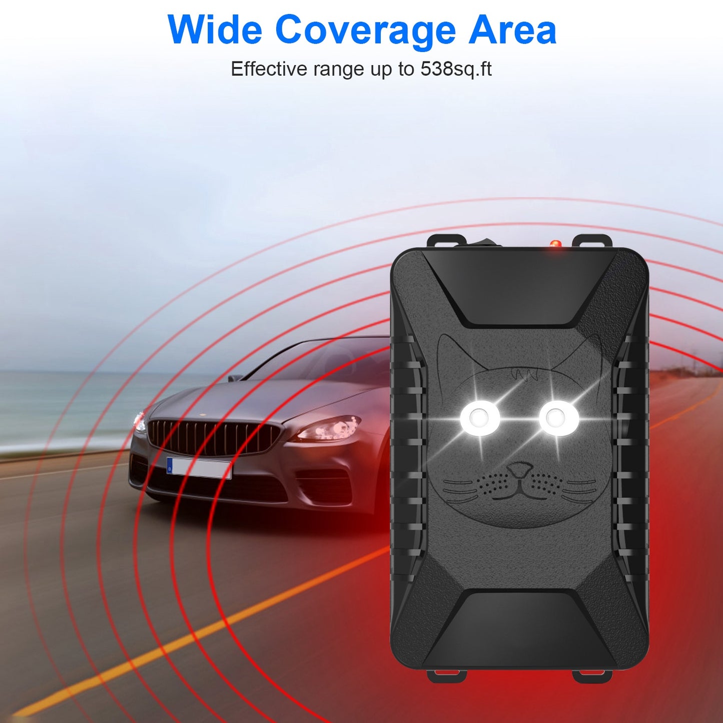 2 Packs Under Hood Ultrasonic Rodent For Spring Repellent Mouse Wildcat Control Portable Rodent Chaser With 3 Power Supplies For Car Home Garage