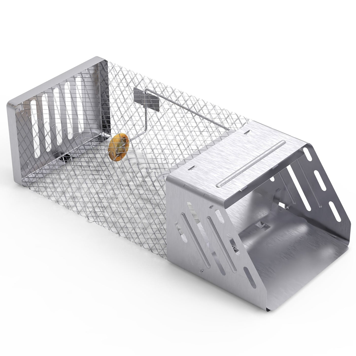 1Pc Automatic Continuous Rat Trap Single Door Mouse Cage Humane Live Animal Trap Cage Indoor Outdoor For Small Rodents Mice Voles