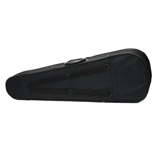Durable Cloth Fluff Triangle Shape Case With Silver Gray Lining For 4&4 Violin Black
