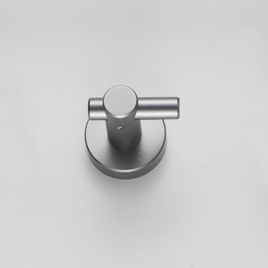 Round Base Wall Hanging Hook With Screws- Gun Grey Hook, 4 Pack, For Entry Shoe Cabinet, Wardrobe Bathroom Bedroom Furniture Hardware