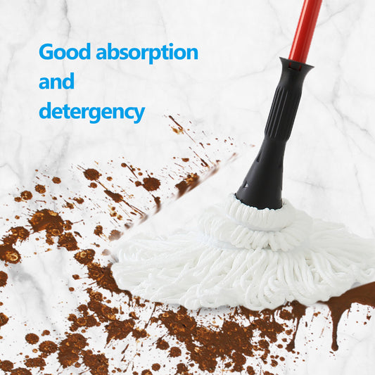 57.5-inch Long Handle Self Bending Twist Mop, Dry And Wet Ultra-fine Fiber Floor Mop, Wet Mop For Floor Cleaning, Commercial And Household Cleaning Hardwood, Vinyl, Ceramic Tiles, Etc