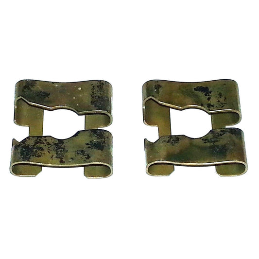 For 65-74 NOS Side Door Rear Quarter Window Glass Regulator Arm Retainer Clip 2pc GM