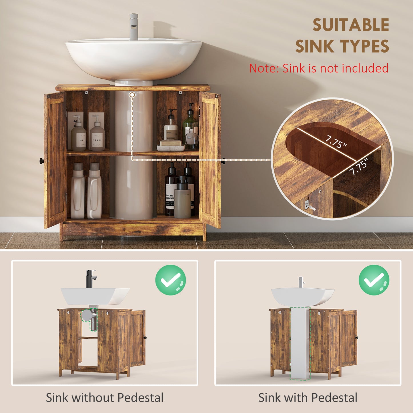 Bathroom Vanity Cabinet, Under Sink Bathroom Cabinet