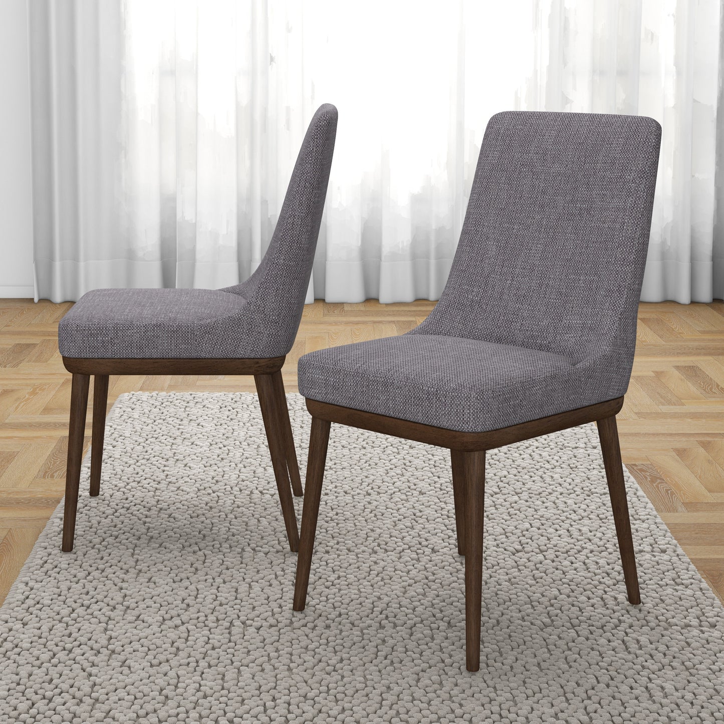 Mid-Century Modern Dining Chair   Set Of 2