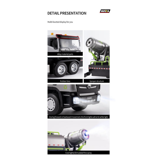 Huina 1316 1-18 Semi-Alloy Remote Controlled Fog Cannon Truck Toy