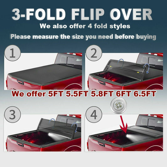 Tri-Fold 5.8FT Tonneau Cover---A86364-J3220502