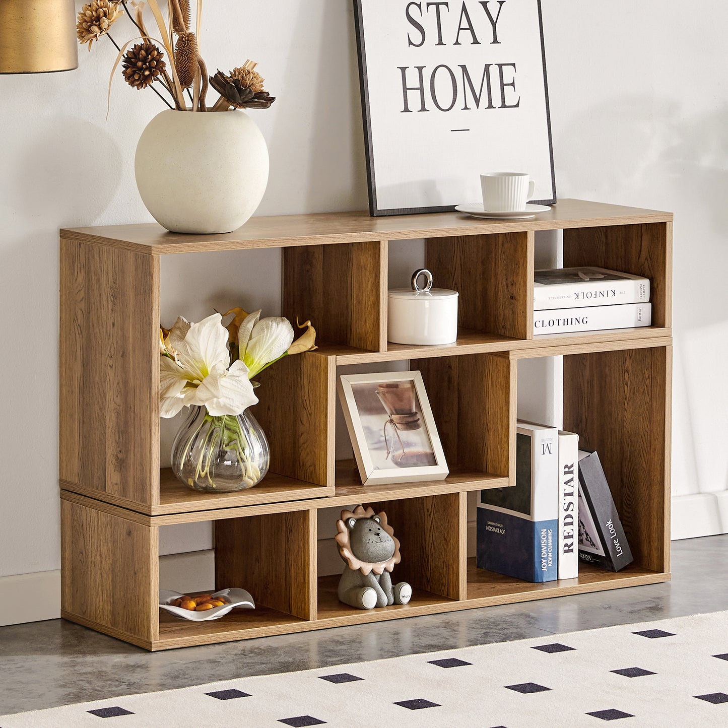 2 Pieces Cube TV Stand,Free Combination Gaming Entertainment Center Media Stand,Open Storage Bookcase Shelf For Living Room,2 Shelf Bookcase L-Shaped TV Console Stand