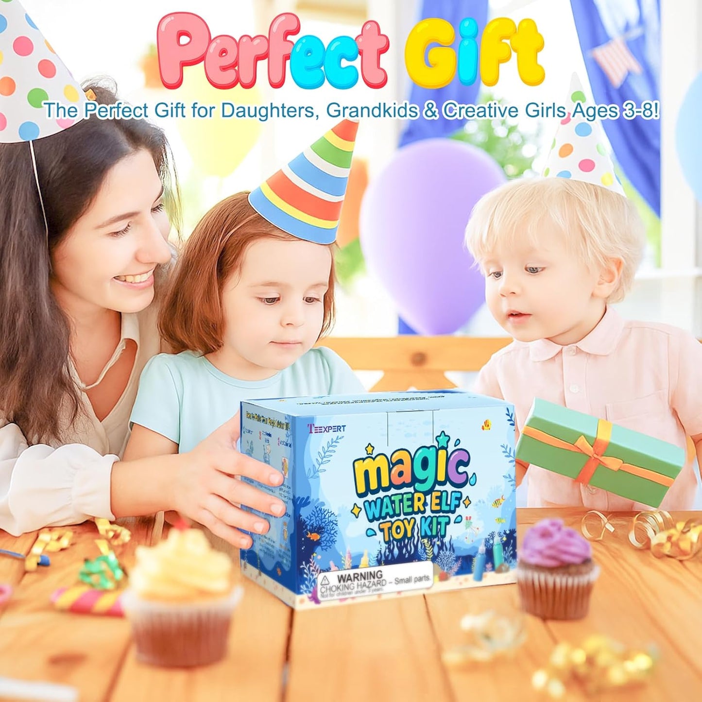DIY Water Pet Gel Set For Kids 10 Magic Gels, 5 Molds, Decompression Toy, Birthday Party Gift