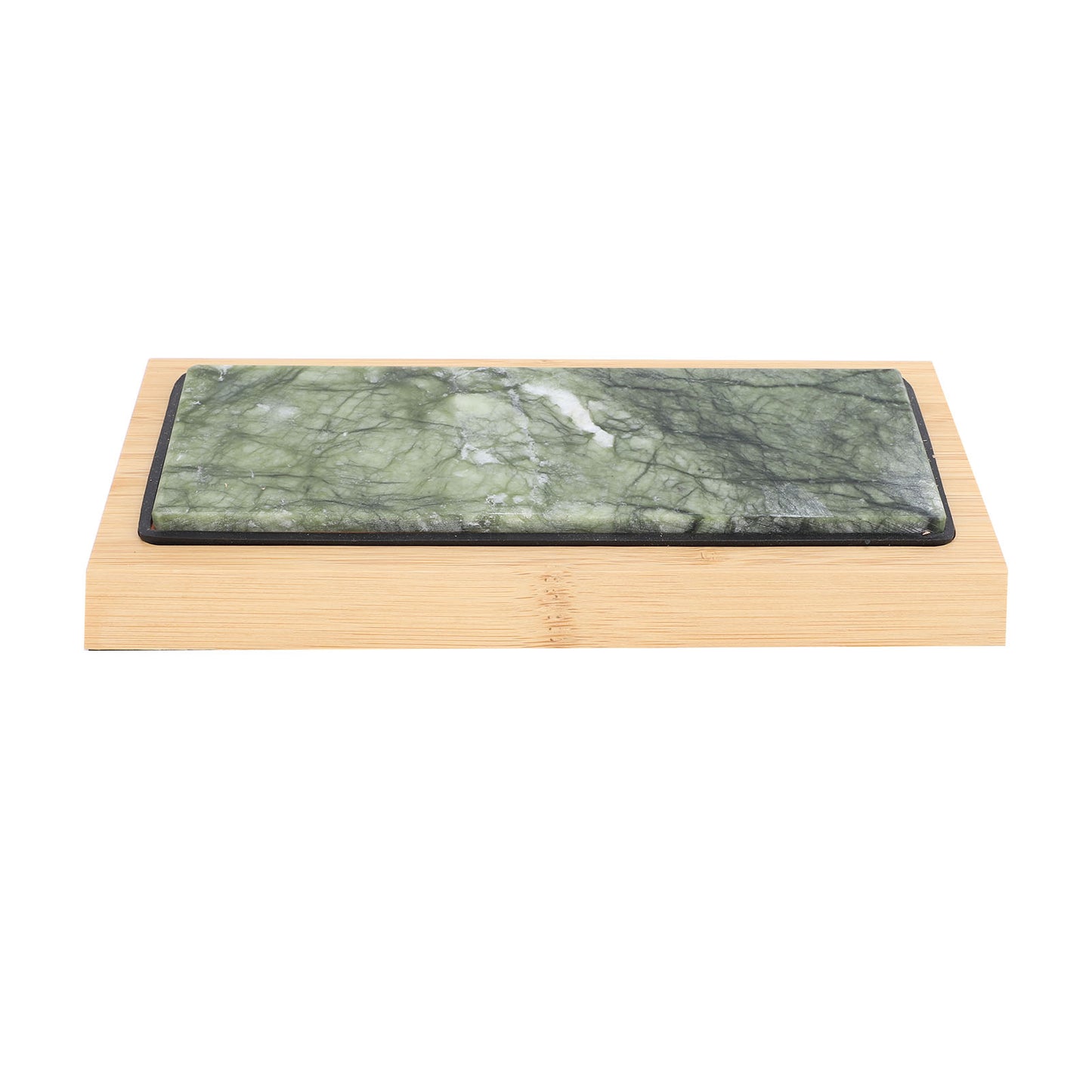 Green Jade Sharpening Stone 2 Side Grit 10000 Fine Polishing Whetstone With Bambusoideae Base Angle Guide