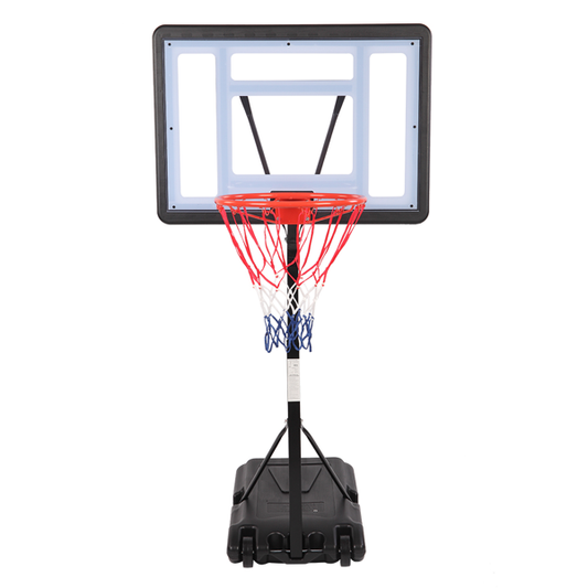 HY-B064S Portable Movable Swimming Pool PVC Transparent Backboard Basketball Stand  Basket Adjustment Height 1.15m-1.35m  Maximum Applicable For 7    Ball