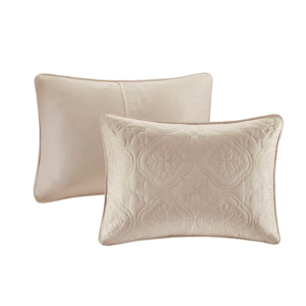 3 Piece Reversible Bedspread Set Khaki Full Queen