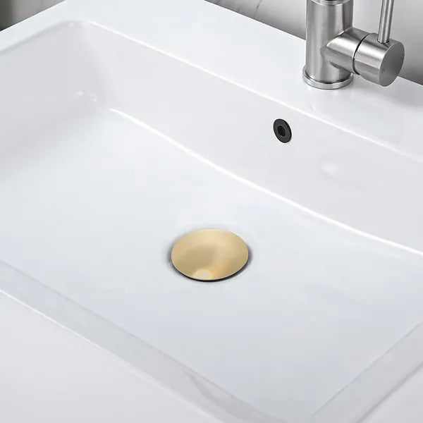 Bathroom Sink Drain With Overflow, Vessel Sink Lavatory Vanity Pop-Up Drain Stopper, 304 Stainless Steel