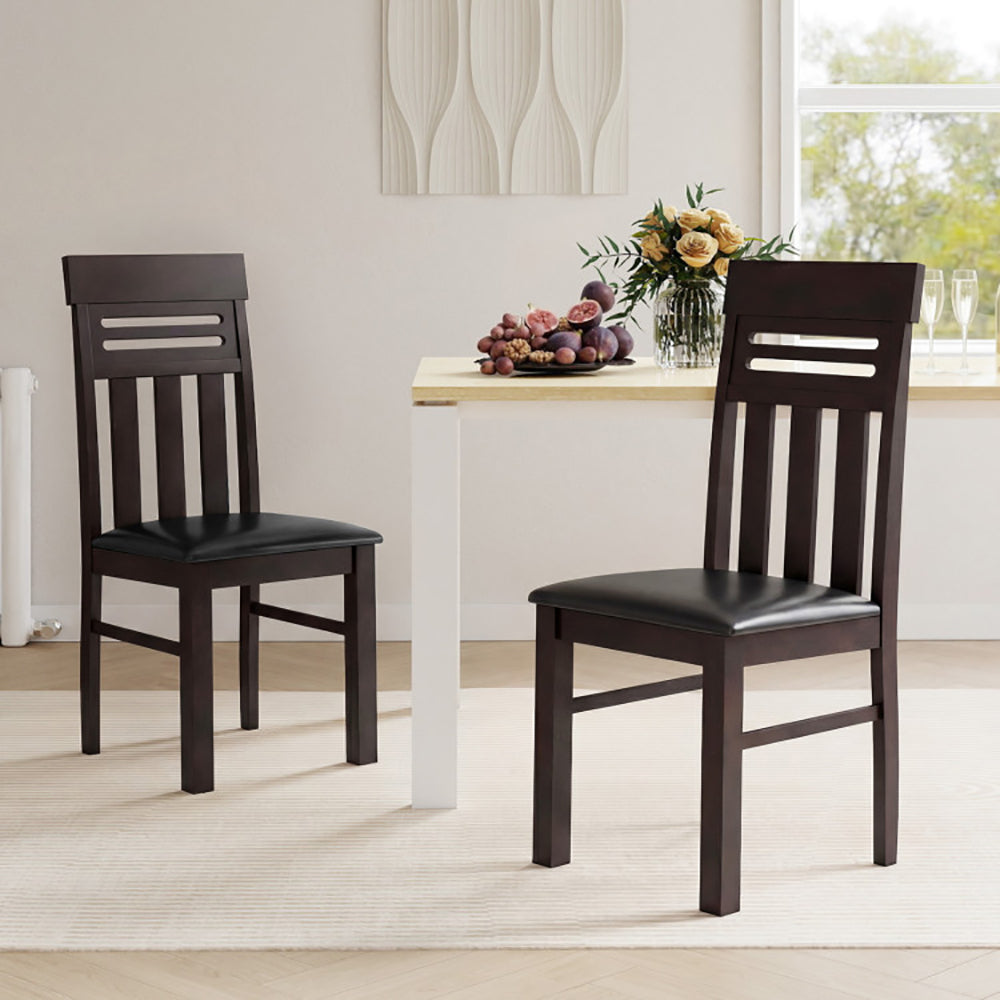 Dining Chairs High Back Dining Room Chairs Set Of 2 PU Leather Of Up 330 Lbs For Dining Rooms, Kitchens, Living Rooms