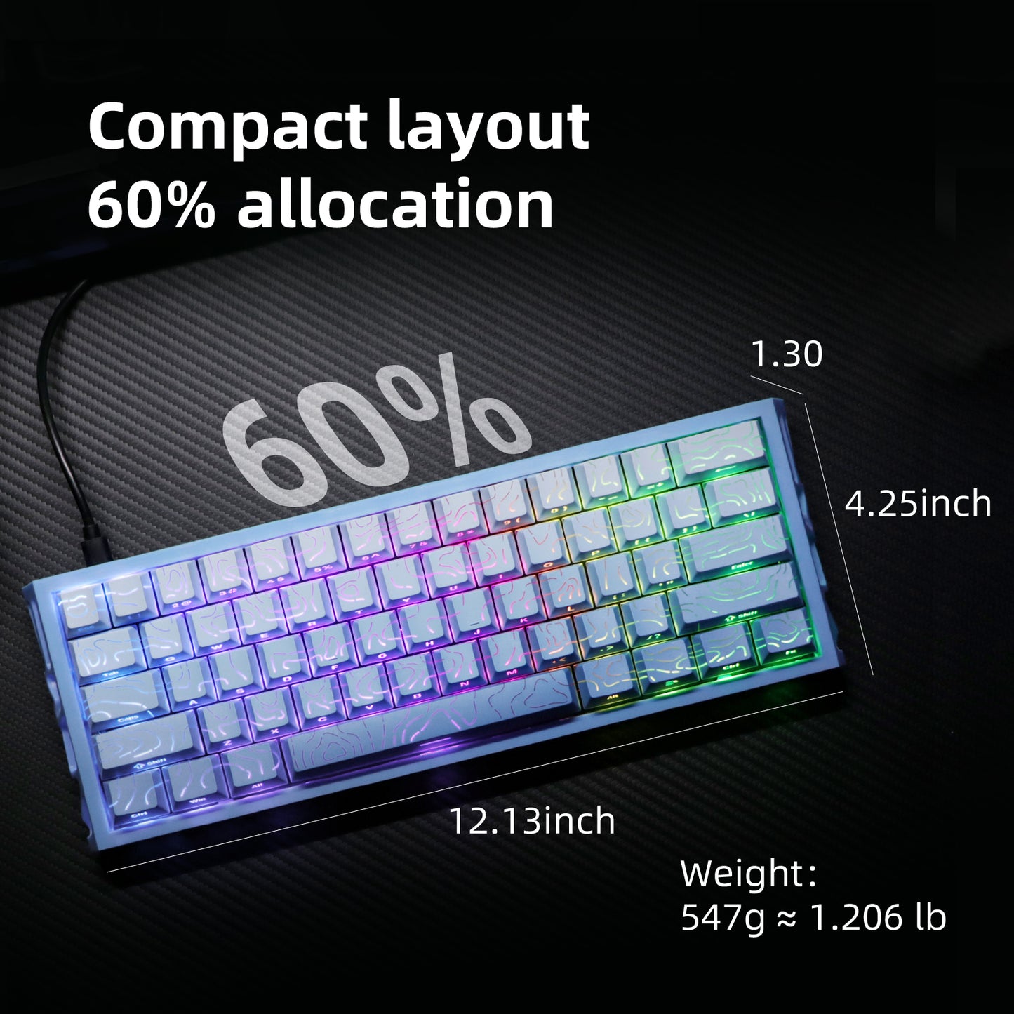 NJ61 Hollow Single-Mode Mechanical Keyboard