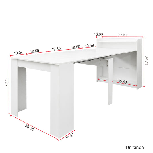 Modern Extendable Dining Table With Storage