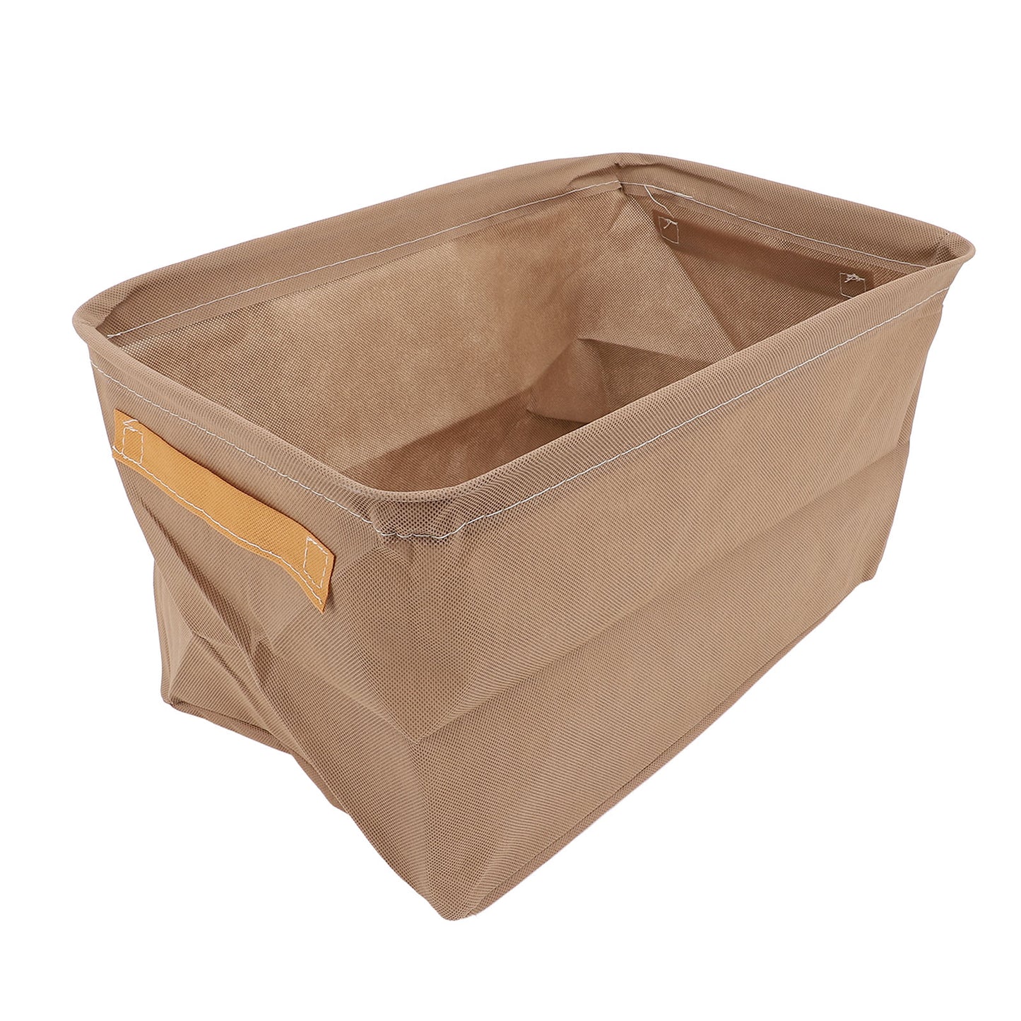 6 Pcs Clothes Storage Box Thickened Fabric Foldable Storage Bin Clothing Container For Closet Wardrobe Khaki 48x28x25cm/18.90x11.02x9.84in