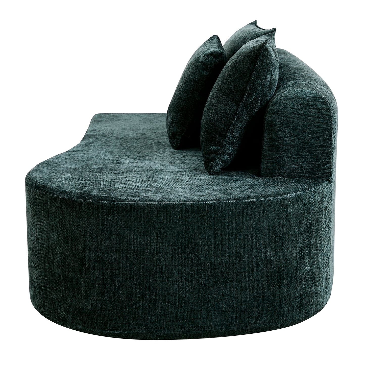 138.6  Modern Curved Modular Sectional Sofa With High-Density Fully Compressed Sponge, 2-Piece Set, Fully Assembled Left Right Hand Facing, Perfect For Living Room, Lounge