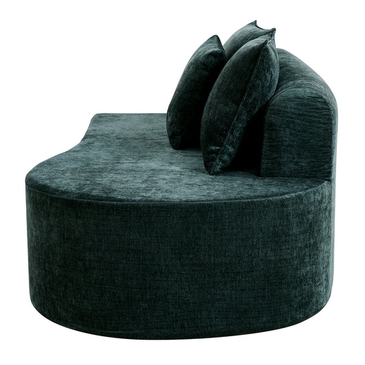 138.6  Modern Curved Modular Sectional Sofa With High-Density Fully Compressed Sponge, 2-Piece Set, Fully Assembled Left Right Hand Facing, Perfect For Living Room, Lounge