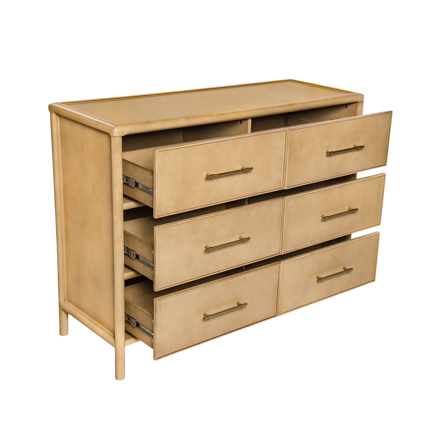 Storage Cabinet, Stylish Style, Suitable For Living Room And Dining Room Entrance, Large Size, 6 Drawers, Natural
