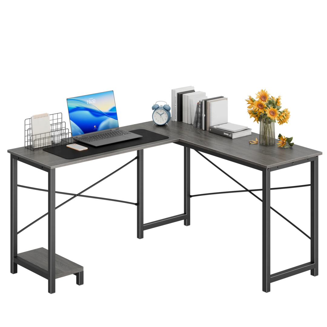 49-Inch L Shaped Desk - Computer Desk Corner Desks Gaming Desk PC Table, With CPU Stand Side Bag For Home Office Dorm Sturdy Writing Workstation
