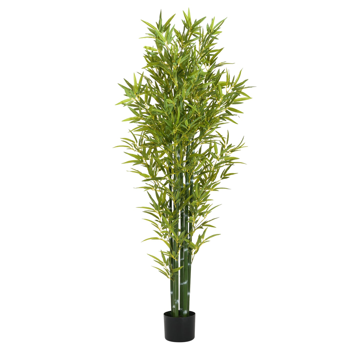 72 Artificial Bamboo With Black Plastic Pot, Set Of 2